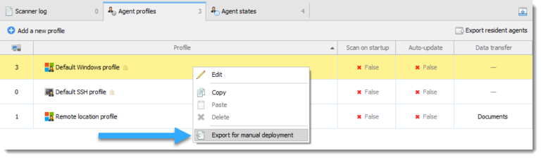 Windows resident agent scan - Softinventive Lab Documentation